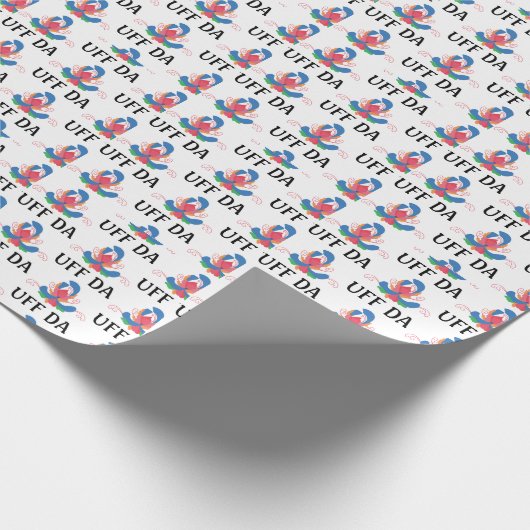 UFF DA moderne rosepainting Cadeaupapier (Hoek)