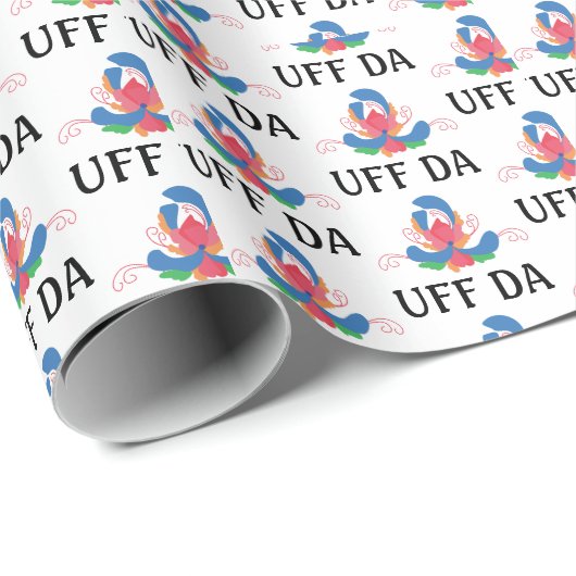 UFF DA moderne rosepainting Cadeaupapier (Rol Hoek)