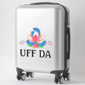 UFF DA moderne rosepainting Sticker (Koffer)