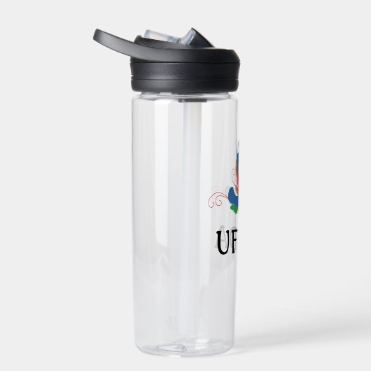 UFF DA moderne rosepainting Waterfles (Rechts)