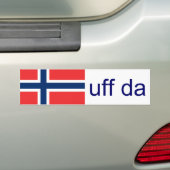 Uff Da Norway Funny Noors Bumpersticker (Op auto)