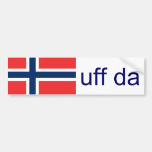 Uff Da Norway Funny Noors Bumpersticker