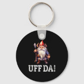 Uff Da Norwegian Quote Scandinavian Viking Gnome  Sleutelhanger (Voorkant)