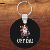 Uff Da Norwegian Quote Scandinavian Viking Gnome  Sleutelhanger (Voorkant)