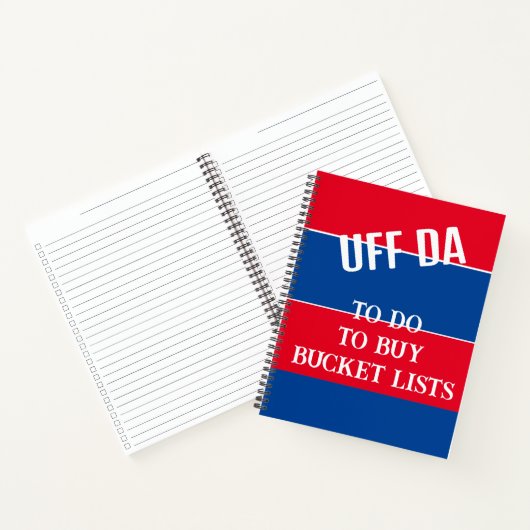 Uff Da Om te doen of niet te doen Notitieboek (Binnen)