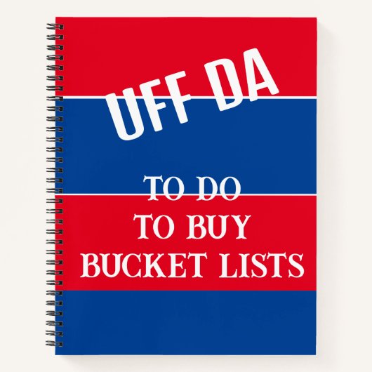 Uff Da Om te doen of niet te doen Notitieboek (Voorkant)