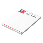 Uff da! Personalized Name Notepad Notitieblok (Linkerzijde)
