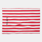 Uff Da Red Stripe keukenhanddoeken (Horizontaal)