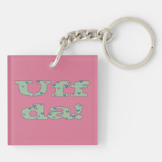 Uff da. Sleutelhanger (Achterkant)