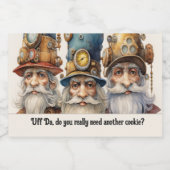 Uff Da Snoep of Cookie Guardian Gnomen Voedselcontainer Etiket (Enkel label)