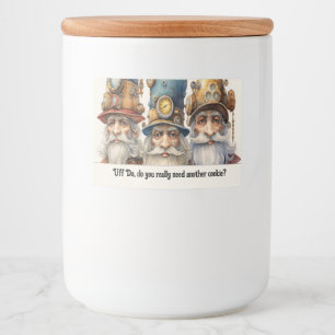 Uff Da Snoep of Cookie Guardian Gnomen Voedselcontainer Etiket
