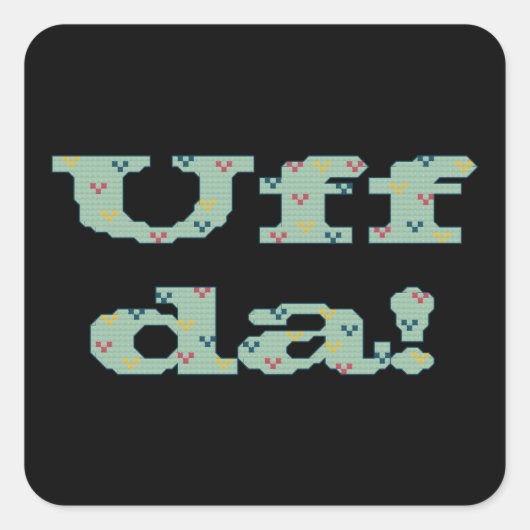 Uff da! Sticker (Voorkant)