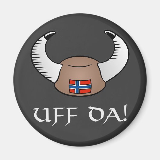 Uff da! Viking-Pet Magneet (Voorkant)