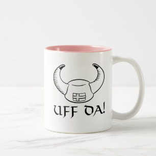 Uff Da. Viking Pet Tweekleurige Koffiemok