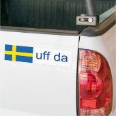Uff Da Zweden Funny Swedish Bumpersticker (Op Truck)