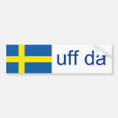 Uff Da Zweden Funny Swedish Bumpersticker (Voorkant)