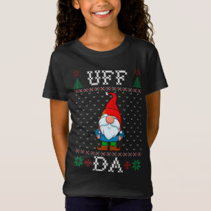 Uff da, Zweedse tomte kabouter, god jul, lelijke k T-shirt