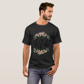 Uffda Bloemig Noors Erfgoed Gezegde T-shirt (Voorkant volledig)
