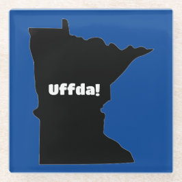  Uffda Minnesota Glass Onderzetter