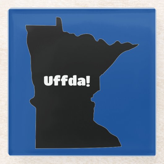 Uffda Minnesota Glass Onderzetter (Voorkant)