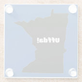 Uffda Minnesota Glass Onderzetter (Achterkant)