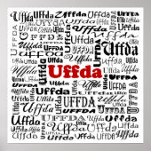 Uffda Poster Print (Voorkant)