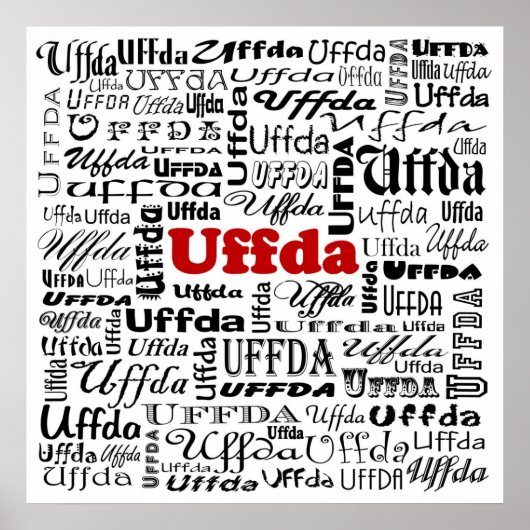 Uffda Poster Print (Voorkant)