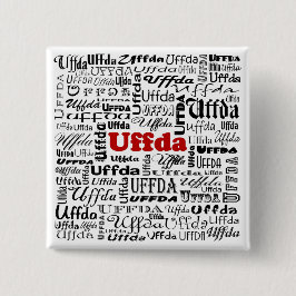 Uffda Square Pin Vierkante Button 5,1 Cm
