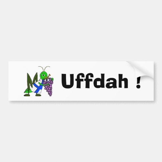 UFFDAH St. Urho Bumpersticker met Love (Voorkant)