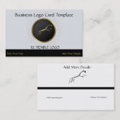 Uffington - Geogliefen Goud Paard Logo Visitekaartje (Voorkant / Achterkant)