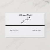 Uffington - Geogliefen Goud Paard Logo Visitekaartje (Achterkant)