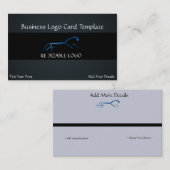 Uffington - Geoglyphs Blue Horse Logo Visitekaartje (Voorkant / Achterkant)