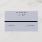 Uffington - Geoglyphs Blue Horse Logo Visitekaartje (Achterkant)