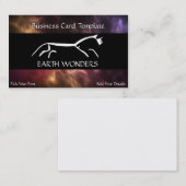 Uffington White Horse Geoglyphs White Logo Visitekaartje (Voorkant / Achterkant)