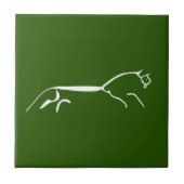 Uffington wit paard oude geoglyph symbool engl tegeltje (Voorkant)
