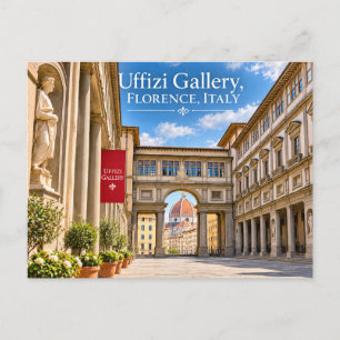 Uffizi Galerij Florence Italië Ansichtkaart Briefkaart