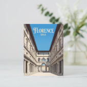Uffizi Galerij Italië Briefkaart (Staand voorkant)