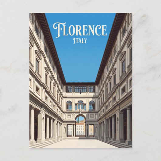 Uffizi Galerij Italië Briefkaart (Voorkant)