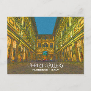 Uffizi Gallery, Florence, Italië Briefkaart