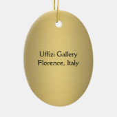 Uffizi Gallery Keramisch Ornament (Achterkant)