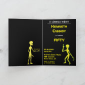 UFO 50e verjaardag Alien Abduction Truth Bedankkaart (Binnen)