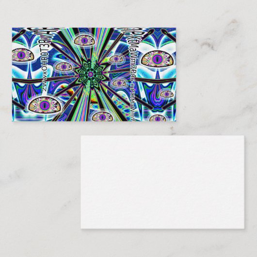 UFO-aankomst (u kunt woorden toevoegen als u dat w Visitekaartje (Voorkant / Achterkant)