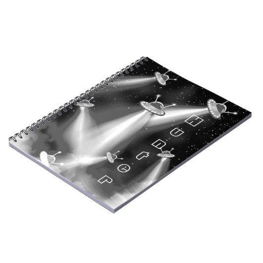 UFO-aanval op Mercurius - Sci-Fi Notitieboek (Linkerzijde)