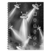 UFO-aanval op Mercurius - Sciencefiction Notitieboek (Voorkant)