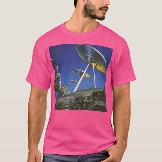 Ufo-aanval T-shirt (Voorkant)