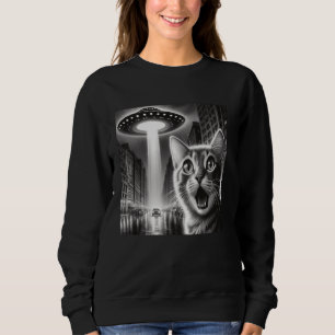 UFO Abduction Cat - Kat Alien Selfie voor Cat Mom Trui