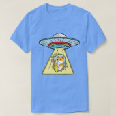 Ufo Abduction Corgi Astronaut Saophone T-shirt (Design voorkant)