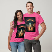 UFO Abduction Retro Alien Sci Fi Space Shirt Flyin (Unisex)