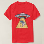 Ufo Abduction Shark Astronaut T-shirt (Design voorkant)