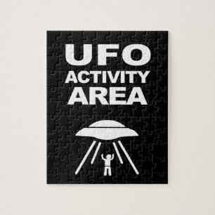 UFO-activiteitengebied, geeky design Legpuzzel